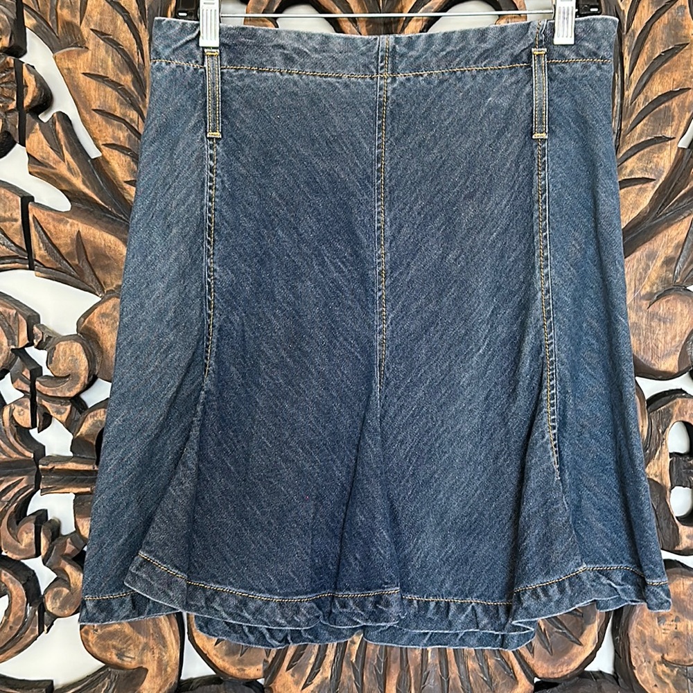 Banana Republic Skirt - Denim Skirt - Blue A Line Skirt - Boho - Festival Size 0